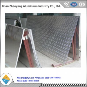 prezzo dell'alluminio per il foglio di alluminio della piastra del battistrada di cinque barre 5052 5754